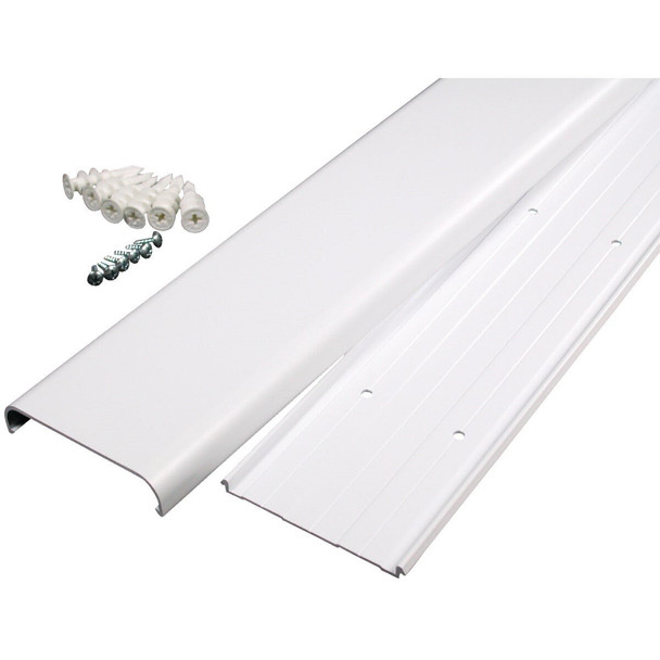 C33 Wiremold CordMate 3-1/2 In. x 30 In. White Channel