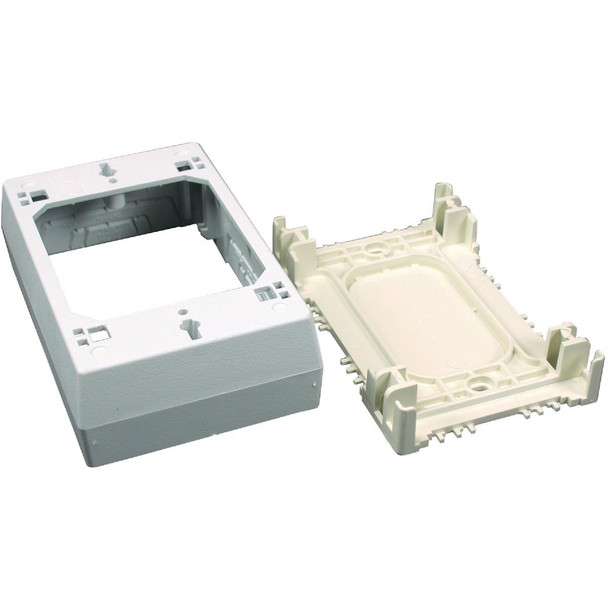 NMW3 Wiremold CordMate White Plastic 1-3/8 In. Outlet Box