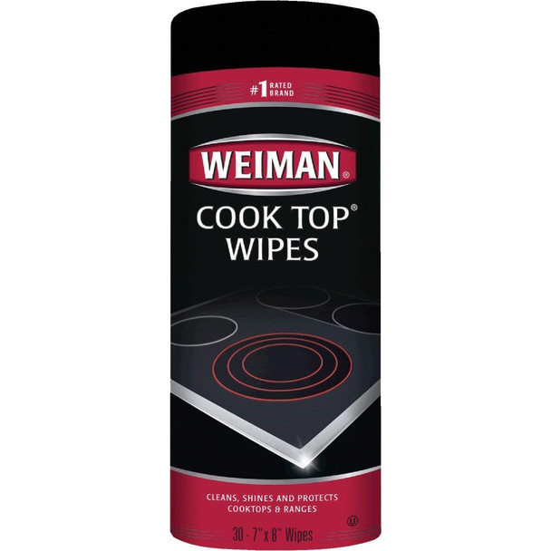 90 Weiman 7 In. x 8 In. Cook Top Cleaning Wipe (30 Count)