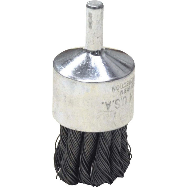 36051 Weiler Vortec 1 In. Professional Shank-Mounted Drill-Mounted Wire Brush