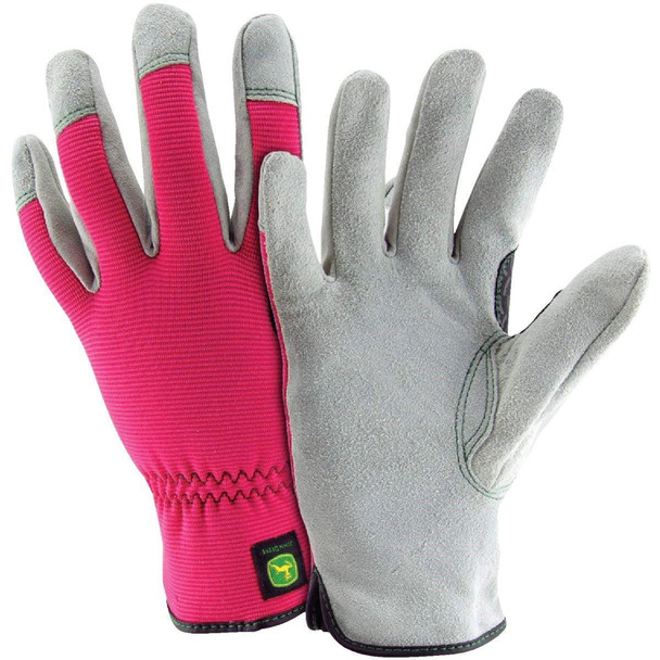 JD00016-WSM John Deere Women's Small/Medium Leather Work Glove