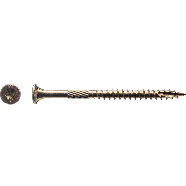 5YTX9212 Big Timber #9 x 2-1/2 In. Yellow Zinc Flat Head Wood Screw (470 Ct., 5 Lb.)