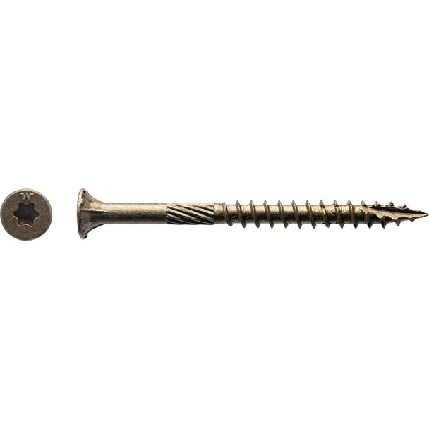 5BTX103 Big Timber #10 x 3 In. Bronze Flat Head Wood Screw (320 Ct., 5 Lb.)