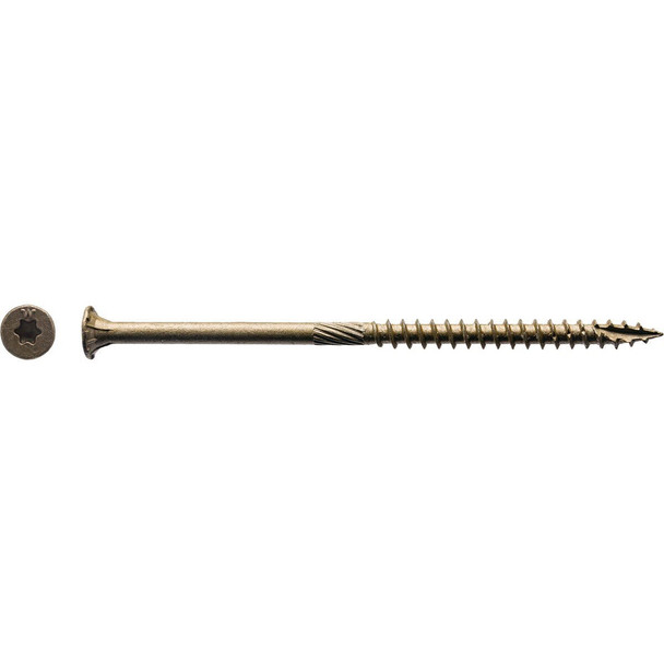 5BTX104 Big Timber #10 x 4 In. Bronze Flat Head Wood Screw (240 Ct., 5 Lb.)