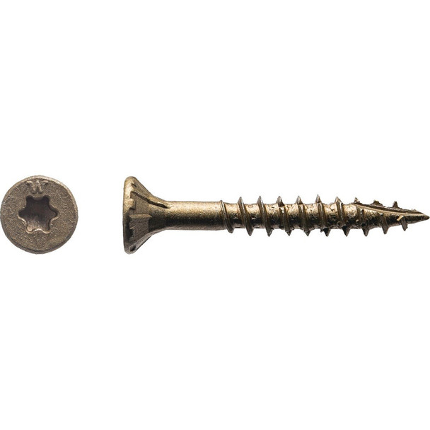 5BTX8114 Big Timber #8 x 1-1/4 In. Bronze Flat Head Wood Screw (1155 Ct., 5 Lb.)
