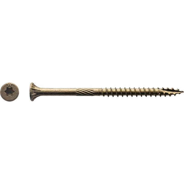 1BTX9234 Big Timber #9 x 2-3/4 In. Bronze Flat Head Wood Screw (83 Ct., 1 Lb.)