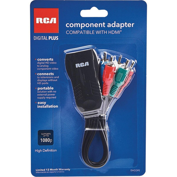 DHCOPE RCA Female HDMI to Male Component HDMI Adapter