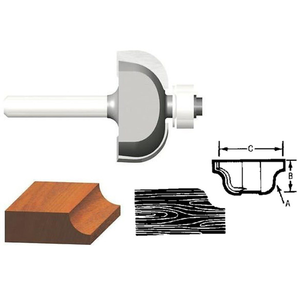 23141 Vermont American Carbide Tip 1/2 In. Cove Bit