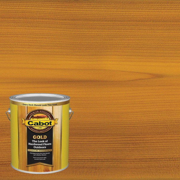 140.0003470.007 Cabot Gold Exterior Stain, Sun-Drenched Oak, 1 Gal.