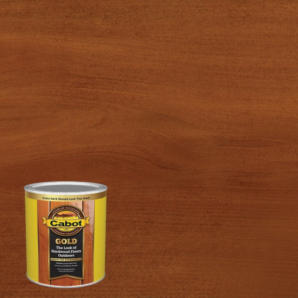 140.0003471.005 Cabot Gold Exterior Stain, Sunlit Walnut, 1 Qt.
