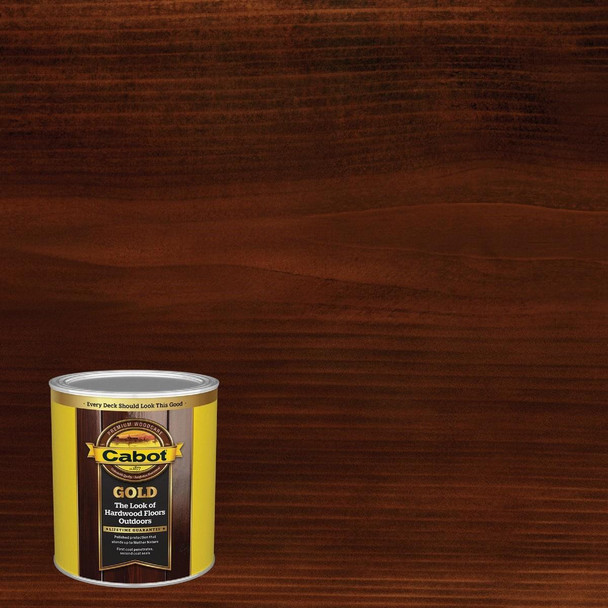 140.0003473.005 Cabot Gold Exterior Stain, Moonlit Mahagany, 1 Qt.
