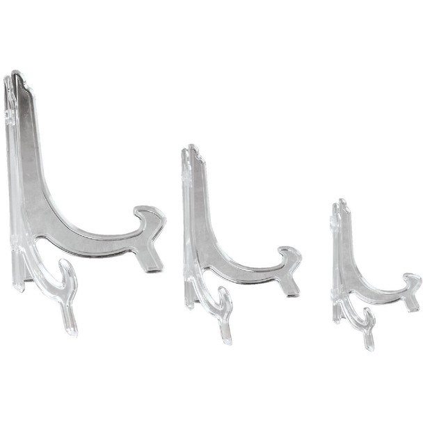32-1201 Tripar 3 In. to 6 In. 90 Degree Clear Acrylic Plate Stand
