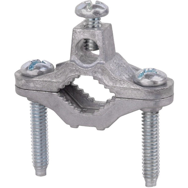 L1601 Steel City 1/2 In. to 1 In. #10 to #2 AWG Set Screw Ground Clamp
