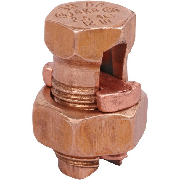 E8H25 Blackburn 8 Str. to 10 Sol. Silicon Bronze Alloy High-Strength Split Bolt Connector
