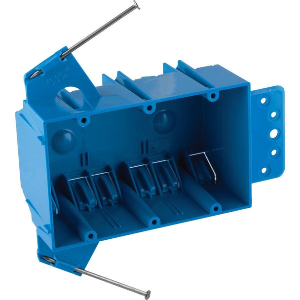 B344AB Carlon 3-Gang PVC Molded Wall Switch Box