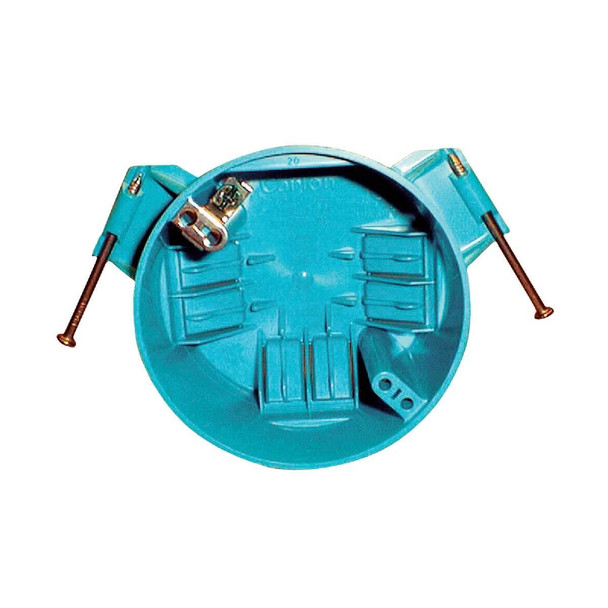 B520PRUPC Carlon 50 Lb. Rating Nail On PVC Molded Ceiling Box with Grounding Lug