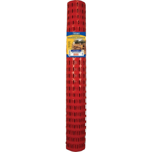 2A060006 Tenax Guardian 4 Ft. H. x 100 Ft. L. Polyethylene Safety Fence, Orange