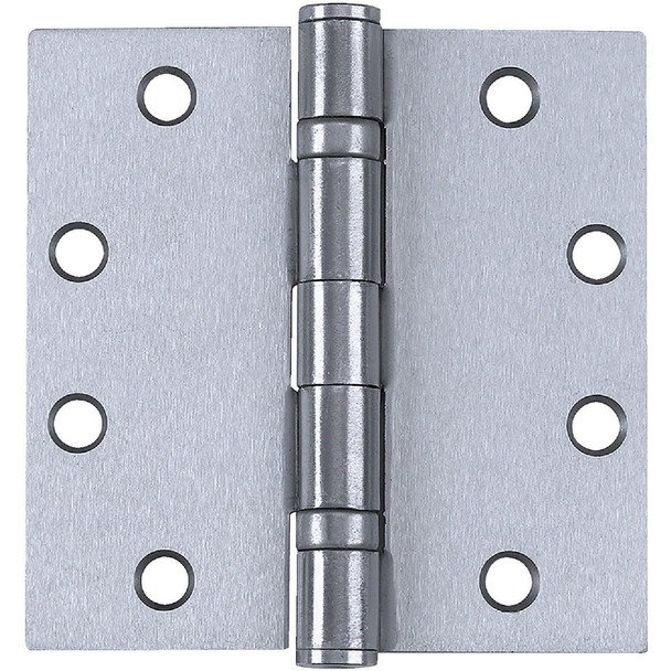 HG100320 Tell Commercial Stainless Steel 4 In. Square Ball Bearing Hinge with Removable Pin