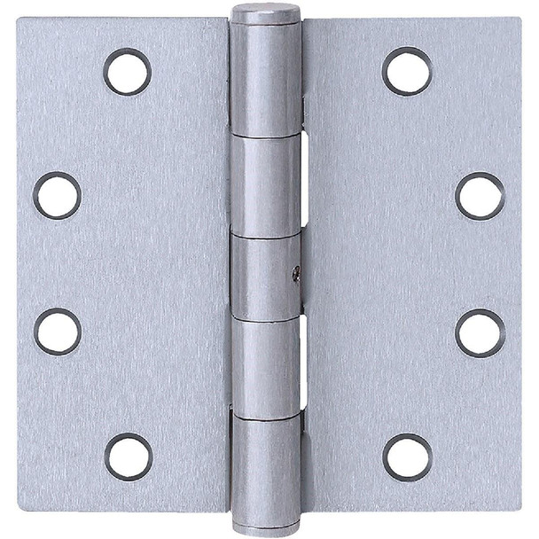 HG100322 Tell Commercial Stainless Steel 4 In. Square Plain Bearing Hinge with Removable Pin
