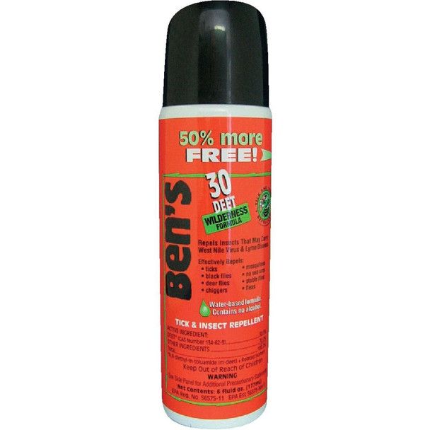 0006-7178 Ben's 30% Deet 6 Oz. Insect Repellent Aerosol Spray