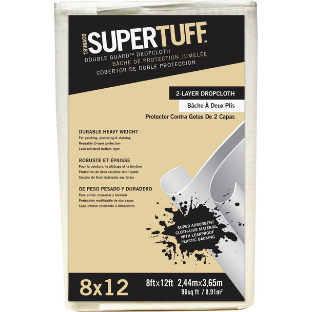 02601 Trimaco SuperTuff 8 Ft. x 12 Ft. Double Guard Drop Cloth