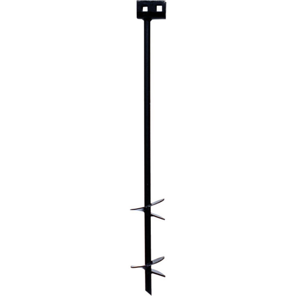 59095L Tie Down 4 In. x 30 In. Black Iron Double Head Earth Anchor