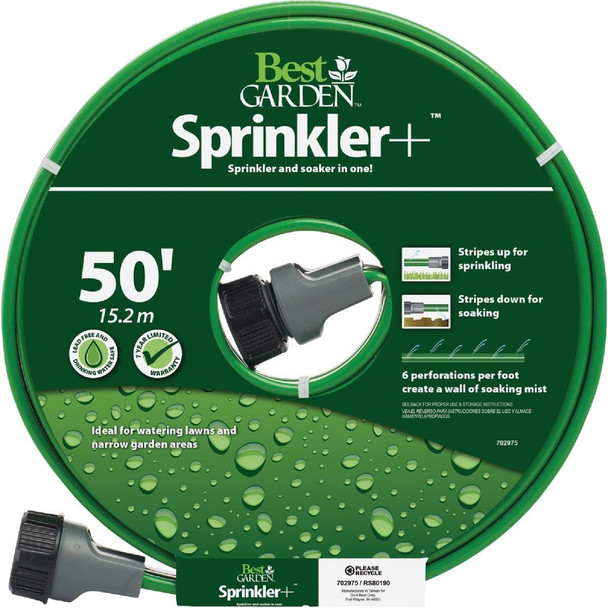 CDBTECV050 Best Garden 5/8 In. Dia. x 50 Ft. L. Drinking Water Safe Sprinkler Hose