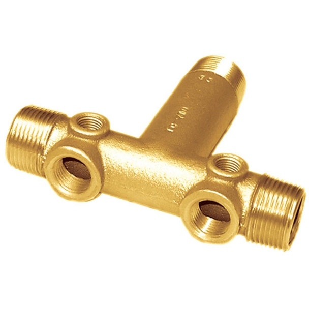 710SB Simmons 4 In. Male Silicon Bronze Low Lead Tank Cross Tee