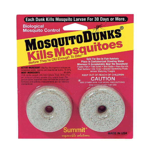 102-12 Mosquito Dunks Ready To Use Tablet Mosquito Killer (2-Pack)