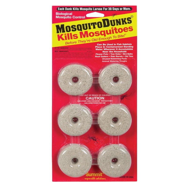 110-12 Mosquito Dunks Ready To Use Tablet Mosquito Killer (6-Pack)