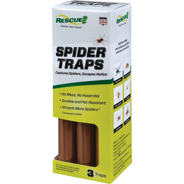 ST3-BB4 Rescue Indoor Glue Spider Trap (3-Pack)