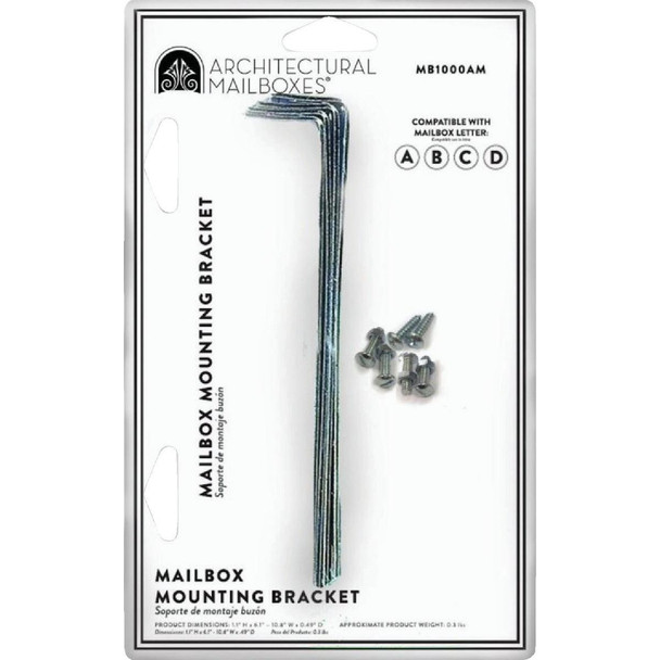 MB1000AM Architectural Mailboxes Adjustable Metal Mailbox Bracket (4-Piece)