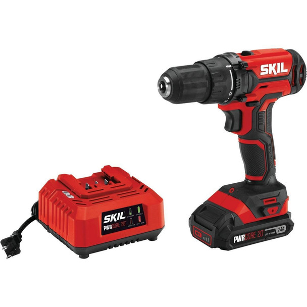 DL527502 SKIL PWRCore 20 Volt Lithium-Ion 1/2 In. Cordless Drill/Driver Kit