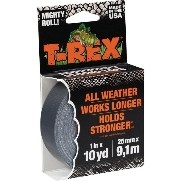 241330 T-REX 1In. x 10 Yd. Duct Tape, Gray
