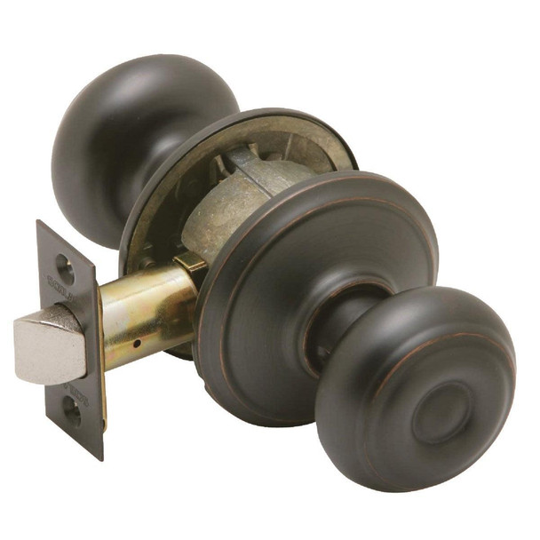 F10VGEO716 Schlage Georgian Aged Bronze Hall & Closet Door Knob