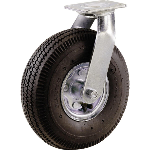 9796 Shepherd 10 In. Pneumatic Heavy-Duty Swivel Plate Caster