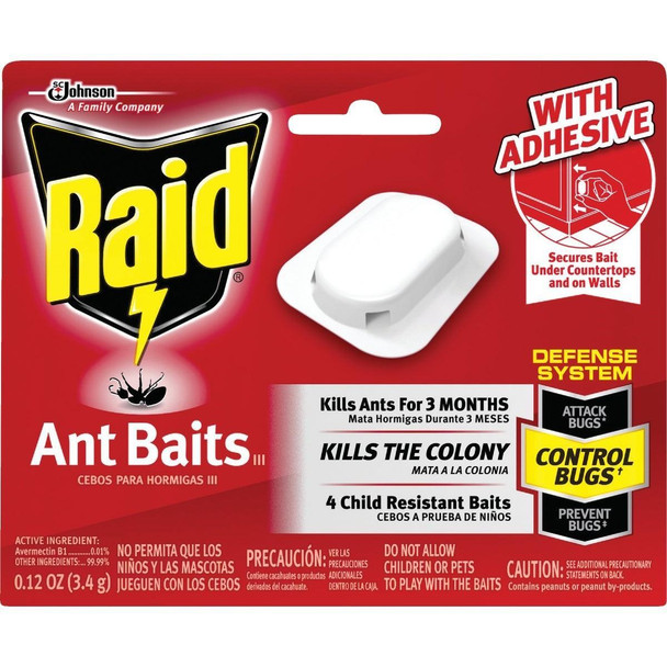 76746 Raid 0.24 Oz. Solid Ant Bait Station (4-Pack)