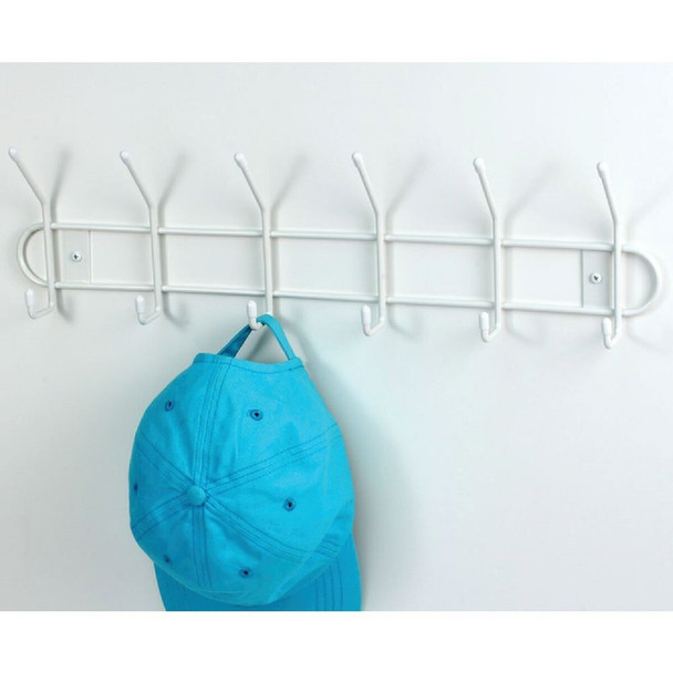 60000 Spectrum White 6 Hook Rail