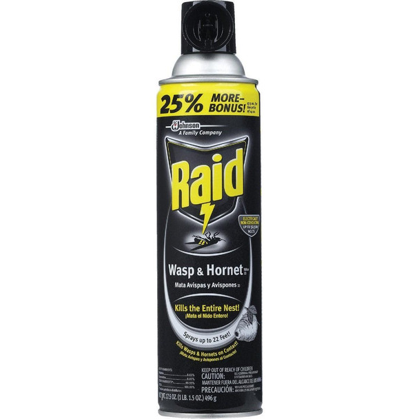 51367 Raid 17.5 Oz. Liquid Aerosol Spray Wasp & Hornet Killer