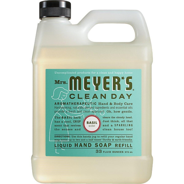14163 Mrs. Meyer's Clean Day 33 Oz. Basil Liquid Hand Soap Refill