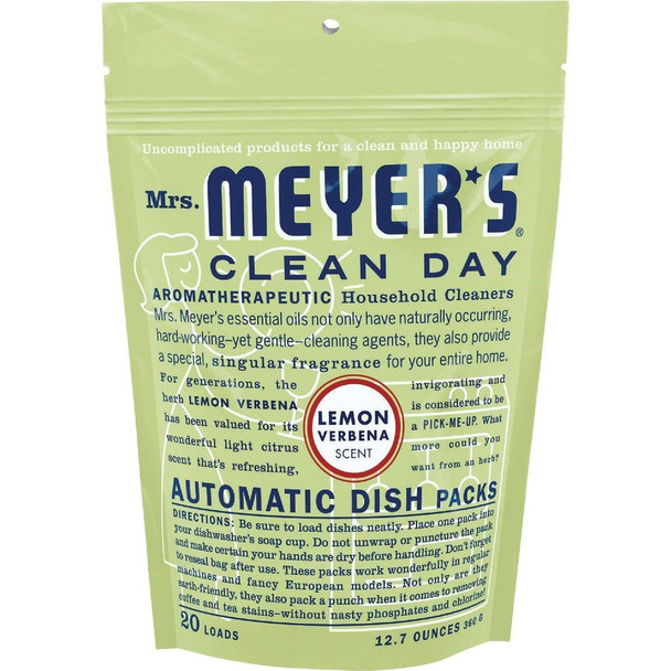 14264 Mrs. Meyer's Lemon Verbena Dishwasher Detergent Tabs (20 Count)