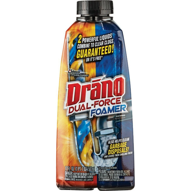 14768 Drano 17 Oz. Dual Force Foaming Drain Cleaner
