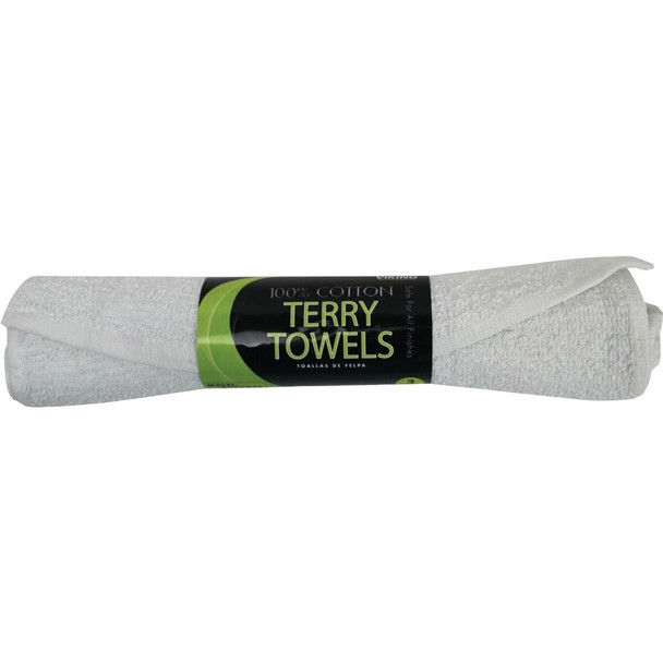 985100 Viking 14 In. x 17 In. White Terry Cloth Towels (3-Pack)