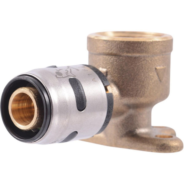 K334A SharkBite EvoPex 1/2 In. x 1/2 In. 90 Deg. Push-to-Connect Drop-Ear Plastic Elbow (1/4 Bend)