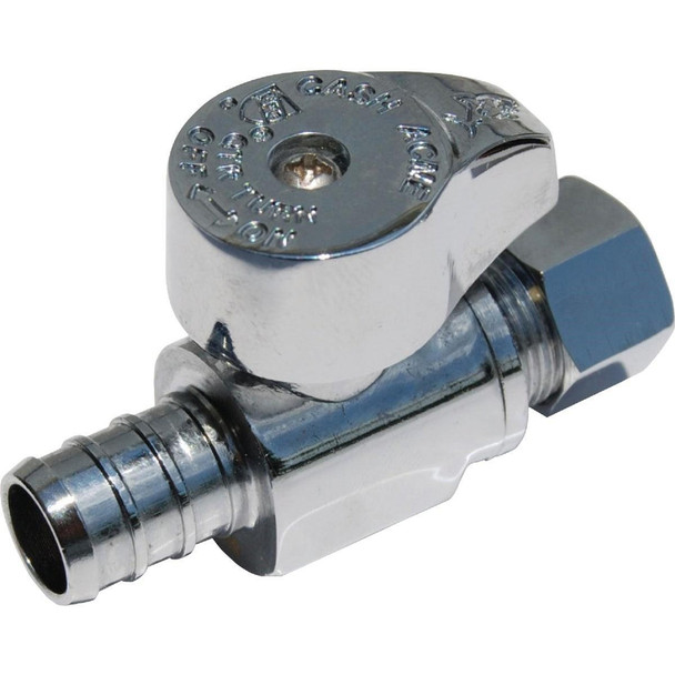 23057LF SharkBite 1/2 In. CF x 3/8 In. OD Brass Straight Valve
