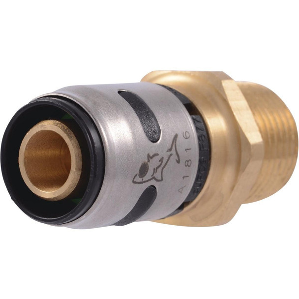 K120A SharkBite EvoPex 1/2 In. x 1/2 In. MPT Push-to-Connect Plastic Connector