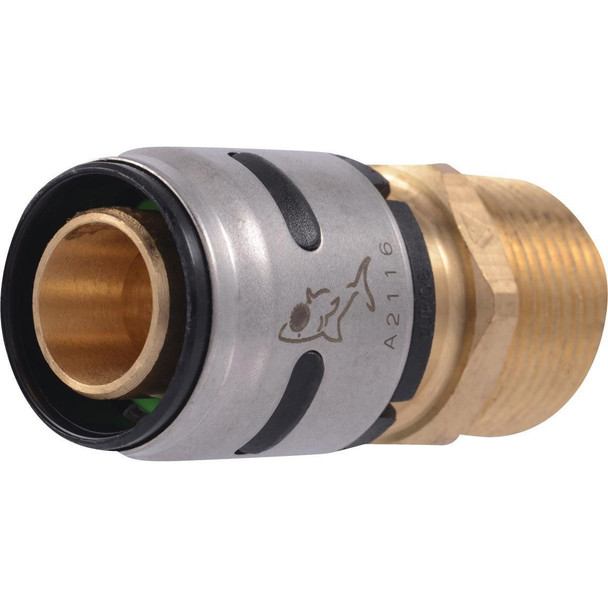 K134A SharkBite EvoPex 3/4 In. x 3/4 In. MPT Push-to-Connect Plastic Connector