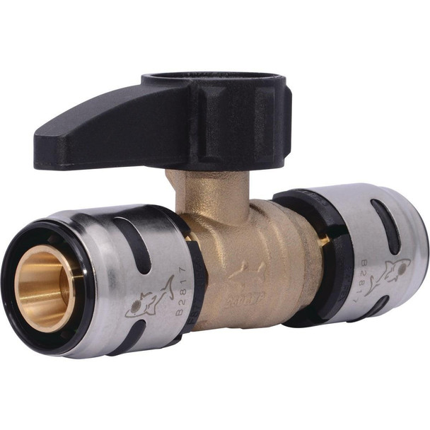 K22185 SharkBite EvoPex 3/4 In. x 3/4 In. Push-to-Connect Plastic Ball Valve