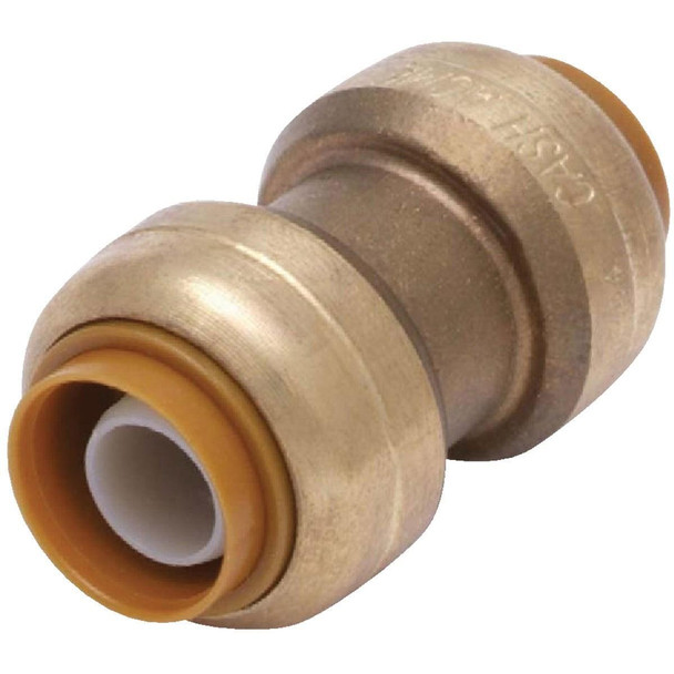 U020LFA SharkBite 1 In. Push-to-Connect Straight Brass Coupling