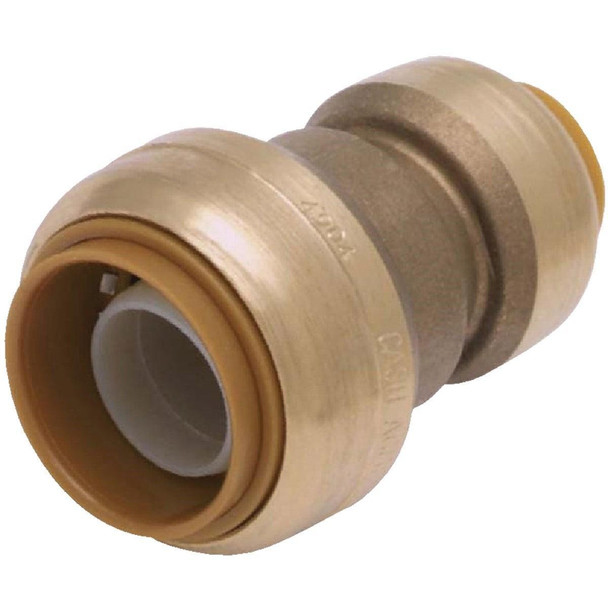 U058LFA SharkBite 1/2 In. x 3/4 In. Push-to-Connect Brass Coupling